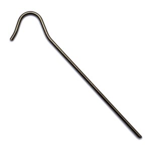 Vargo Titanium Shepherd's Hook Tent Pegs (Ultralight) 6 Pack